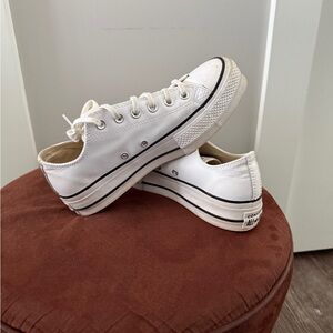 Stylish White Low-Top Sneakers